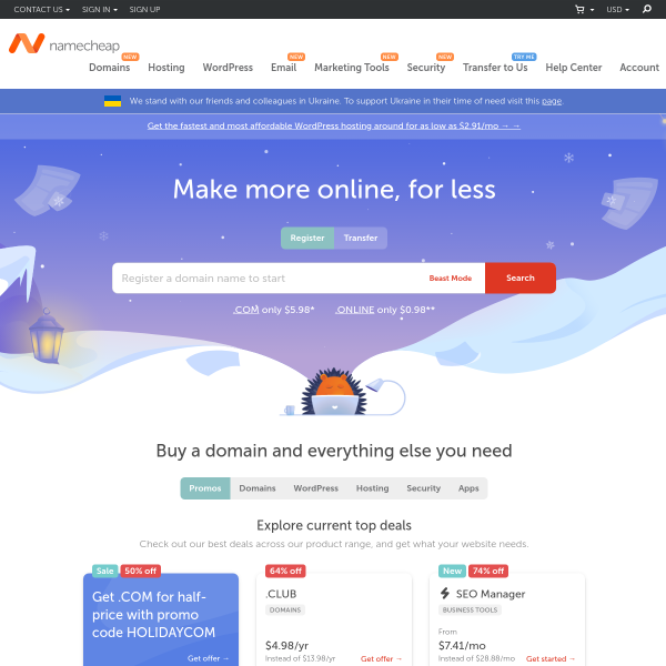 .site Domain Offers and Prices at Namecheap